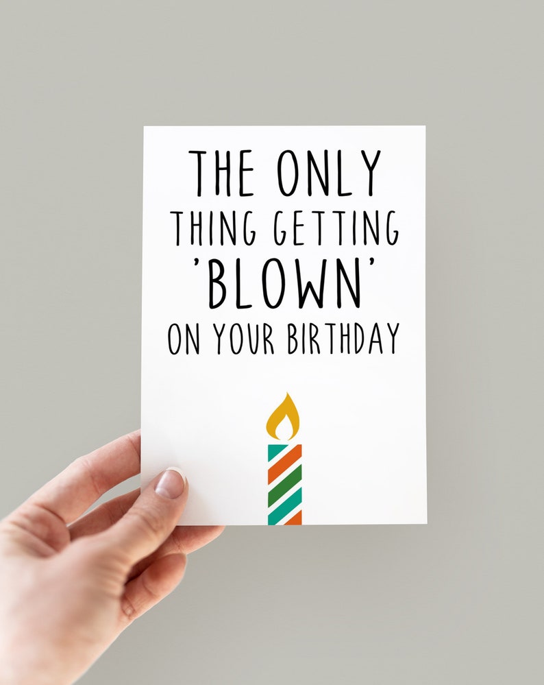 Boyfriend Birthday Card, Funny Birthday Card For Boyfriend, Rude Birthday Card, Funny Cards image 2