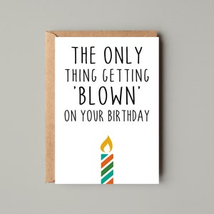 Boyfriend Birthday Card, Funny Birthday Card For Boyfriend, Rude Birthday Card, Funny Cards image 5