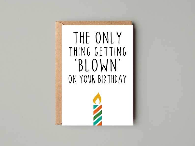 Boyfriend Birthday Card, Funny Birthday Card For Boyfriend, Rude Birthday Card, Funny Cards image 5