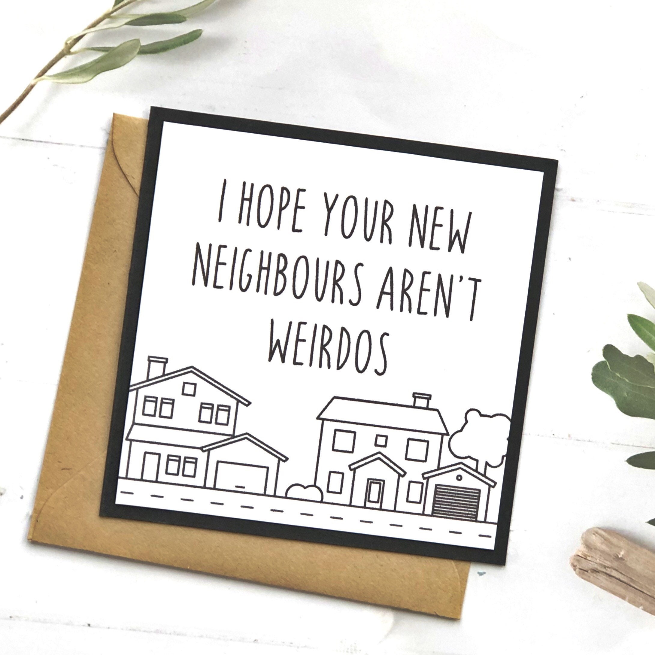 Funny New Home Card New House Card Funny New Home Card Etsy UK