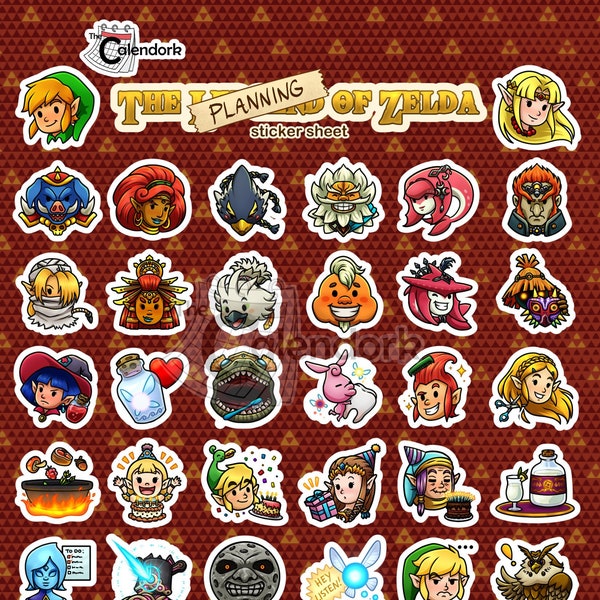 LOZ Planning Sticker Sheet