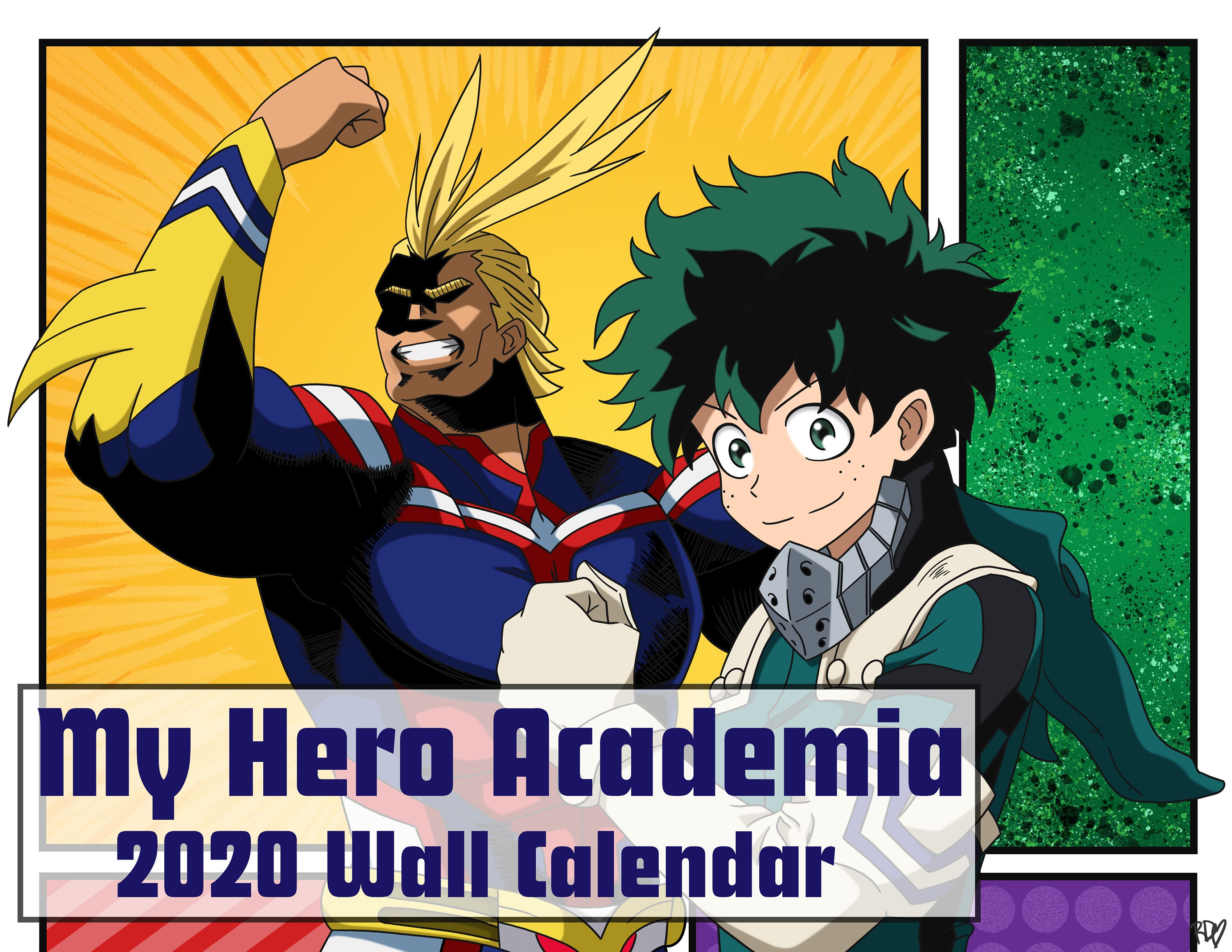 MHA 2020 Wall Calendar | Etsy