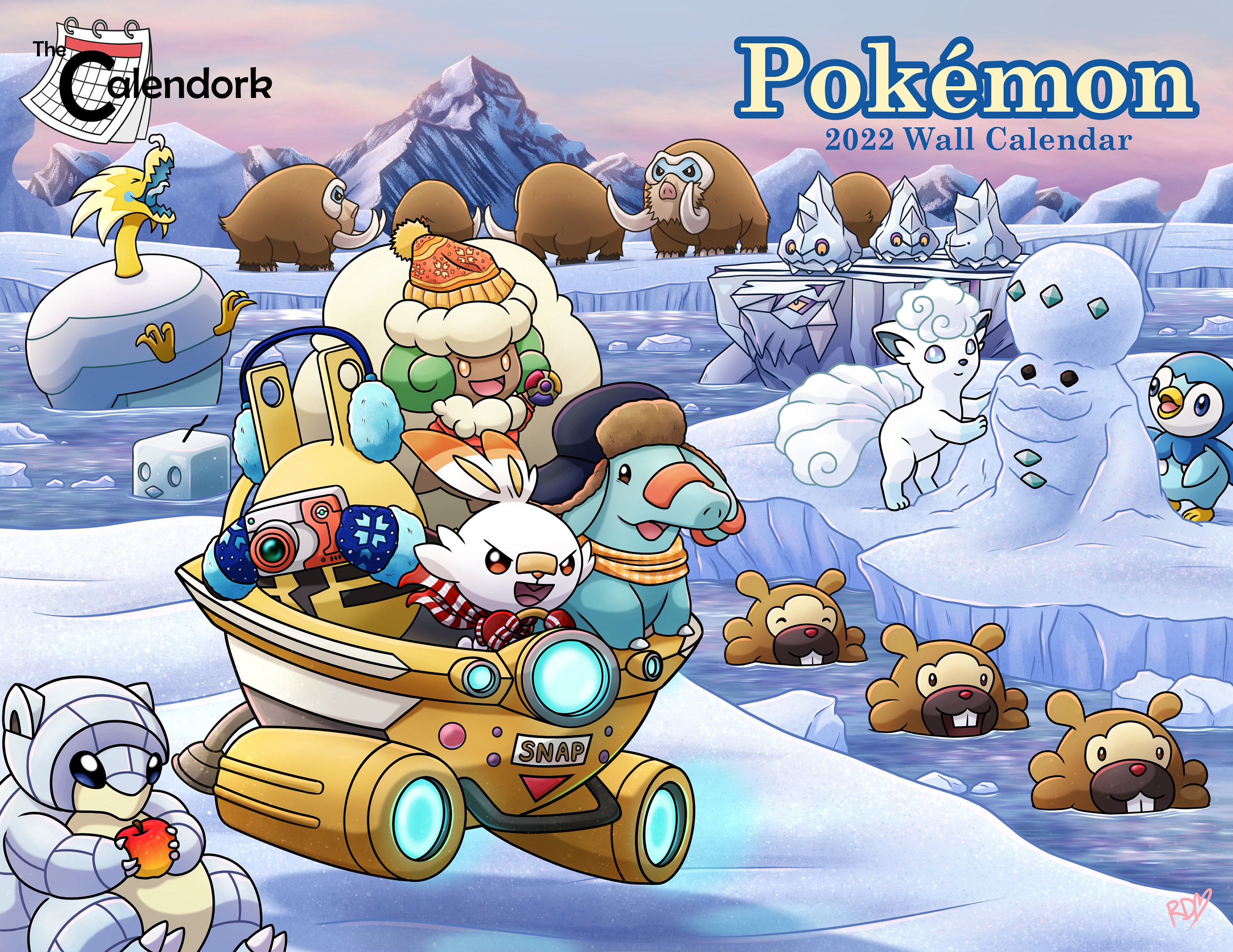 Calendrier Mural Poke | Etsy