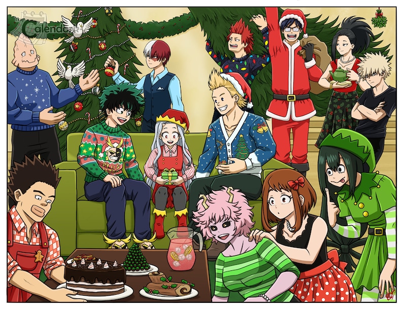 MHA Wall Calendar Etsy