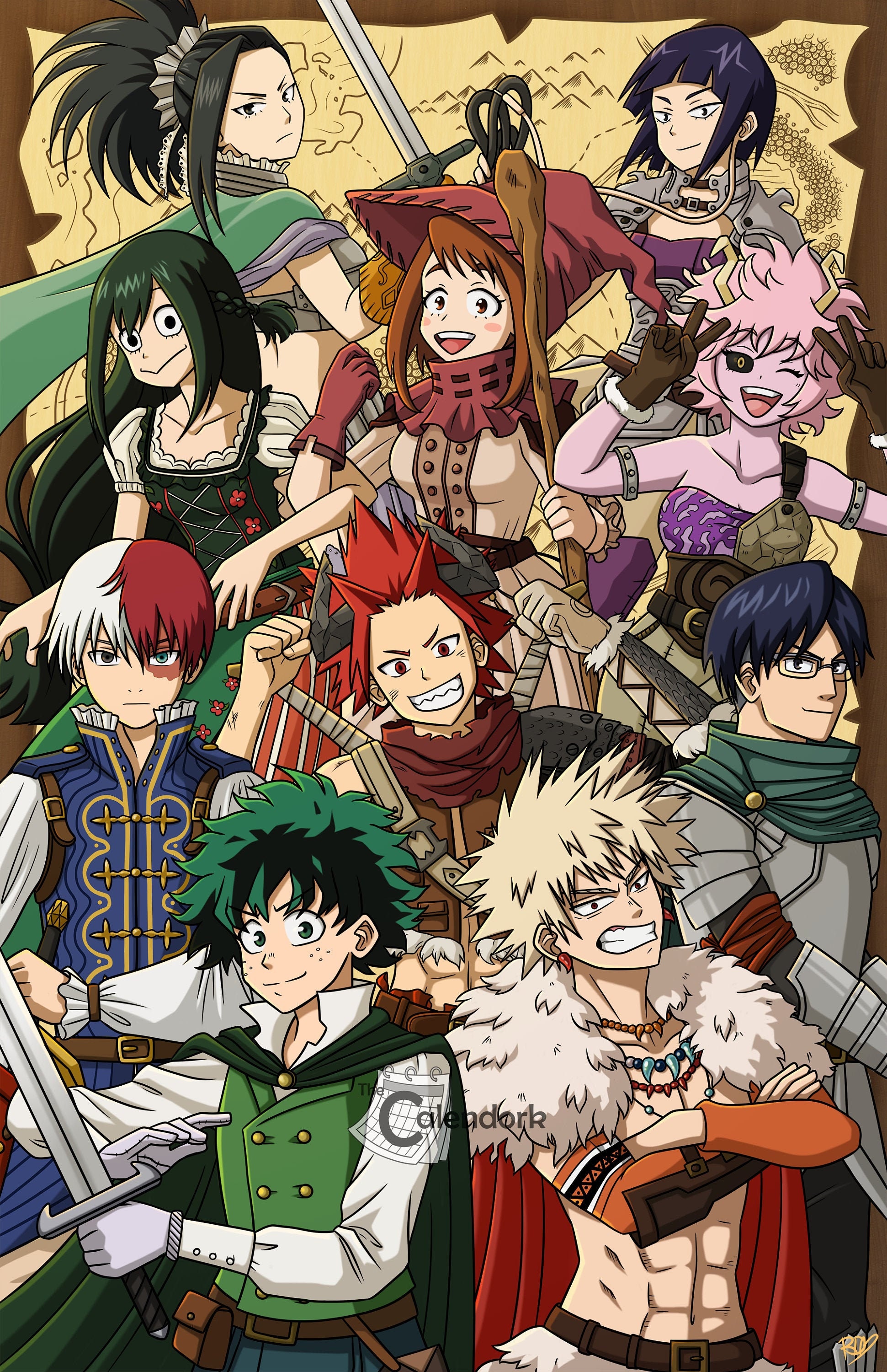 MHA Fantasy AU Print Etsy Ireland