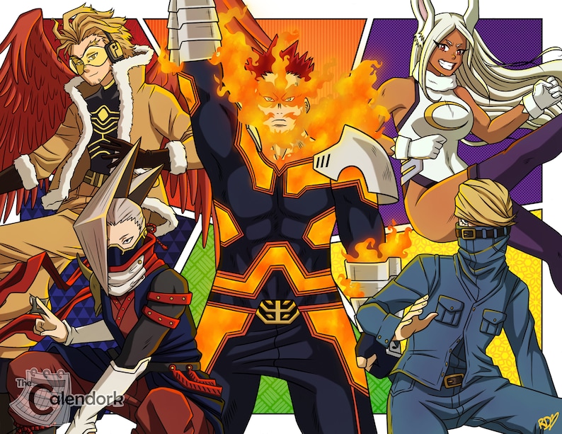 MHA Wall Calendar Etsy