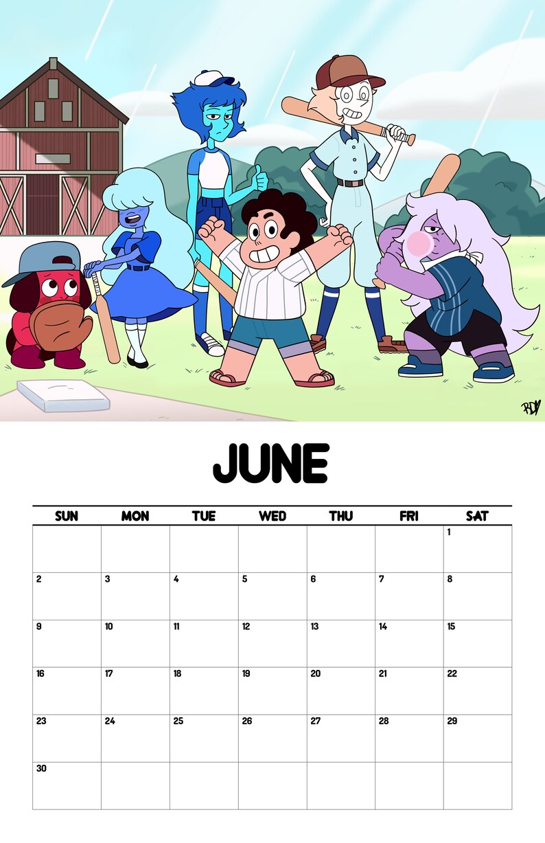 Steven Universe Wall Calendar Etsy