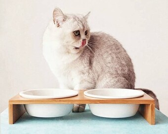 Modern Pet Feeder Etsy