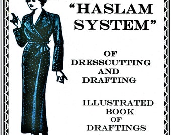 PDF Gratis haslam curve.1930;s Drafting E Book The Haslan System Book of Draftings No 10 Dresscutting naaien Flapper-jurken Lingerie