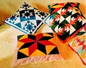 PDF Sewing Pattern Assorted Quilting Patchwork Cushions and Pillows from Templates and Motifs Reproduced