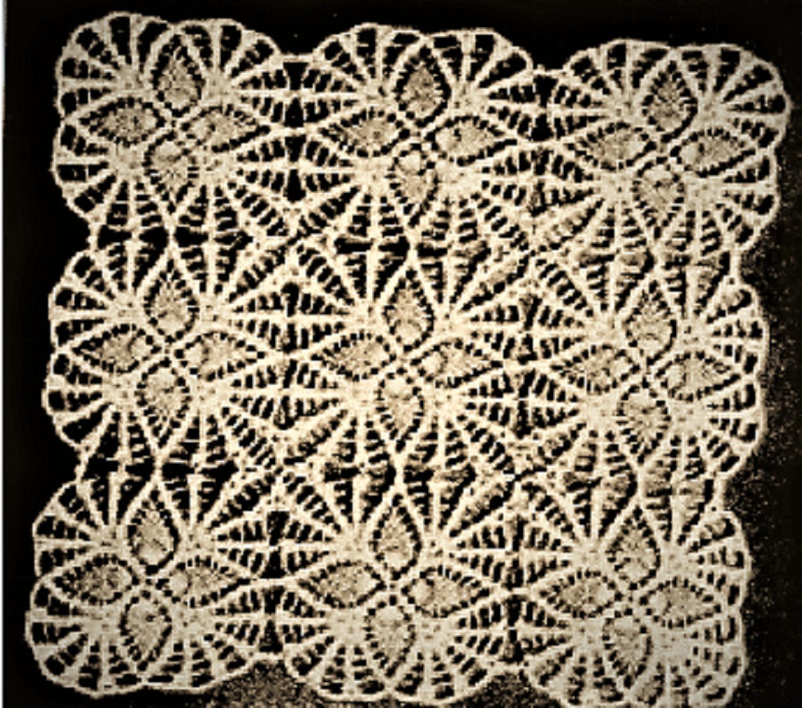 PDF Crochet Pattern to Make a Pineapple Tablecloth Bedspread Etsy Denmark