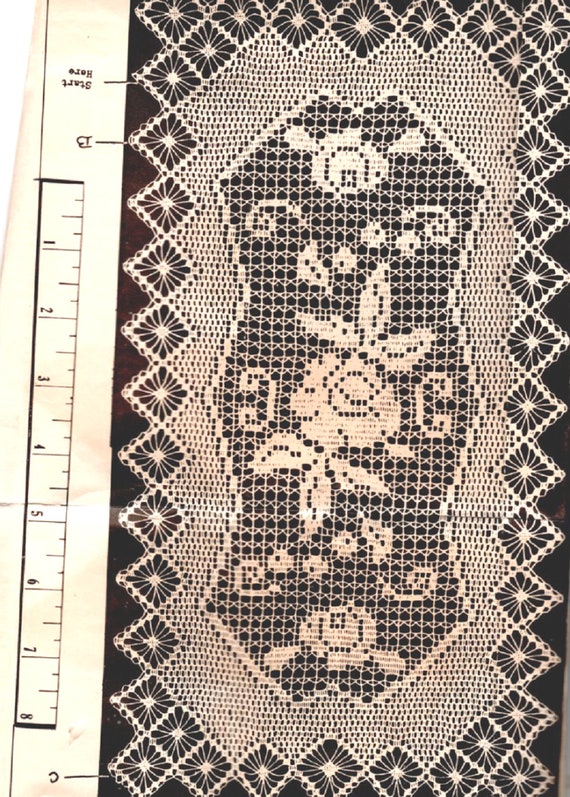 rose filet crochet chart rose filet crochet chart