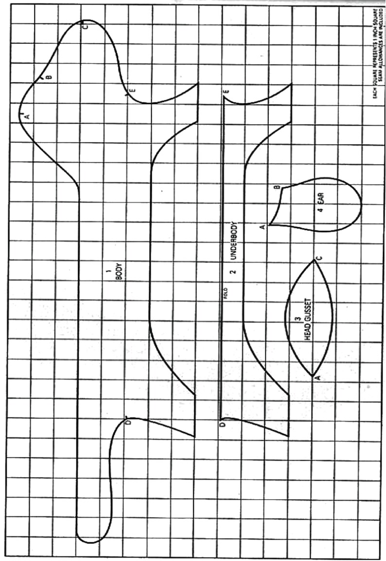 PDF Sewing Pattern Sausage Doorstop Dog Draught Excluder Etsy