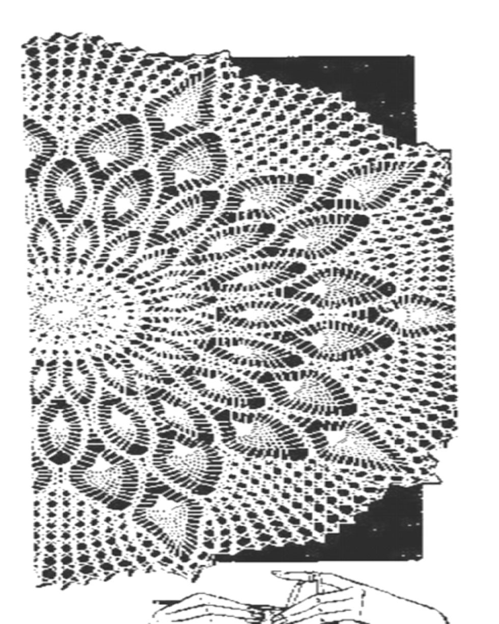 Pineapple Circular Tablecloth Crochet Pattern - Etsy