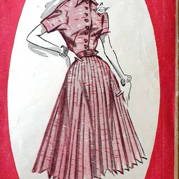 Vintage sewing pattern 1950 Norman Hartnell Bestway