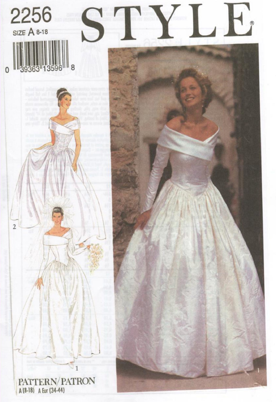 PDF Vintage Style Sewing Pattern, Wedding Dress Ballgown, Bridal ...