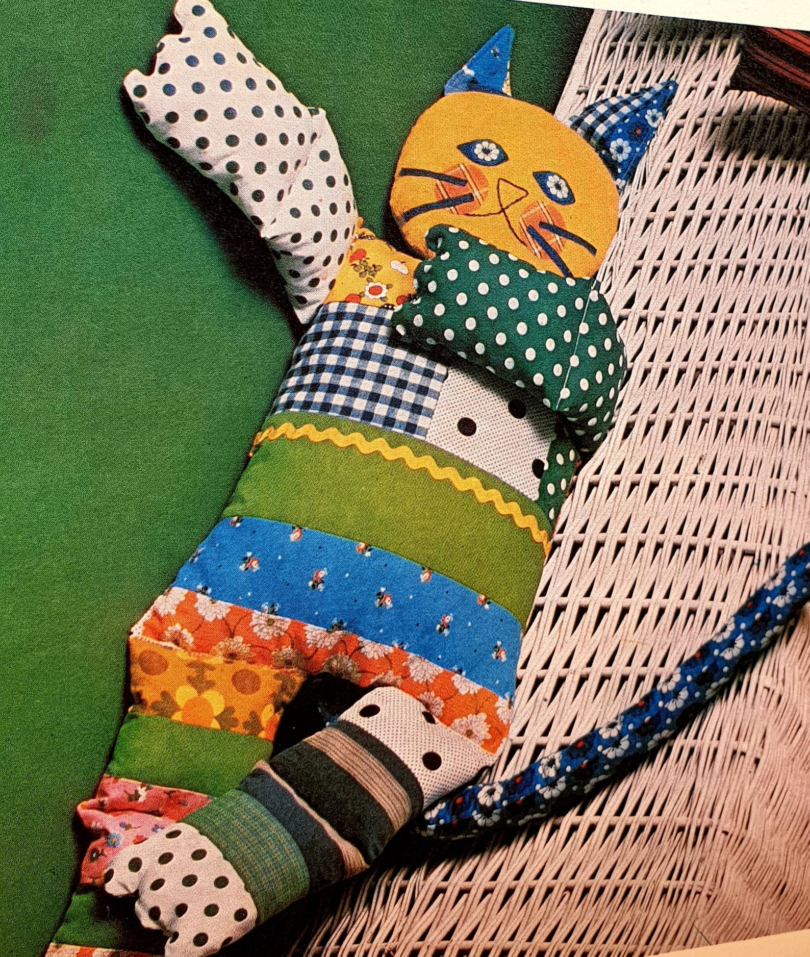 PDF Patchwork Toys Sewing Pattern Cat Pillow Cushion Etsy