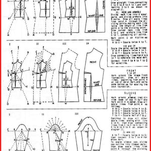 PDF Vintage Dressmaking Sewing Pattern Ladies Square Neckline - Etsy