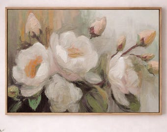 Arte mural floral en lienzo – Eclesiastés 3:11 inspirado en las Escrituras