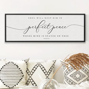 Isaiah 26:3 Scripture Canvas | Christian Wall Art