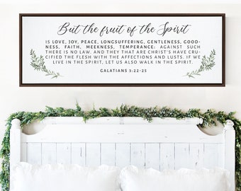 The Fruit of The Spirit Wood Sign | SCRIPTURE WALL ART | Wall Décor | Scripture Sign | Galatians 5:22-23