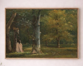 Incluso aquí, Él restaura - Arte de lienzo con paisaje vintage - Decoración de pared escénica atemporal