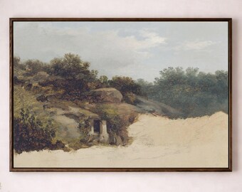Where The Lord Hides Me - Vintage Landscape Canvas Art – Timeless Scenic Wall Decor
