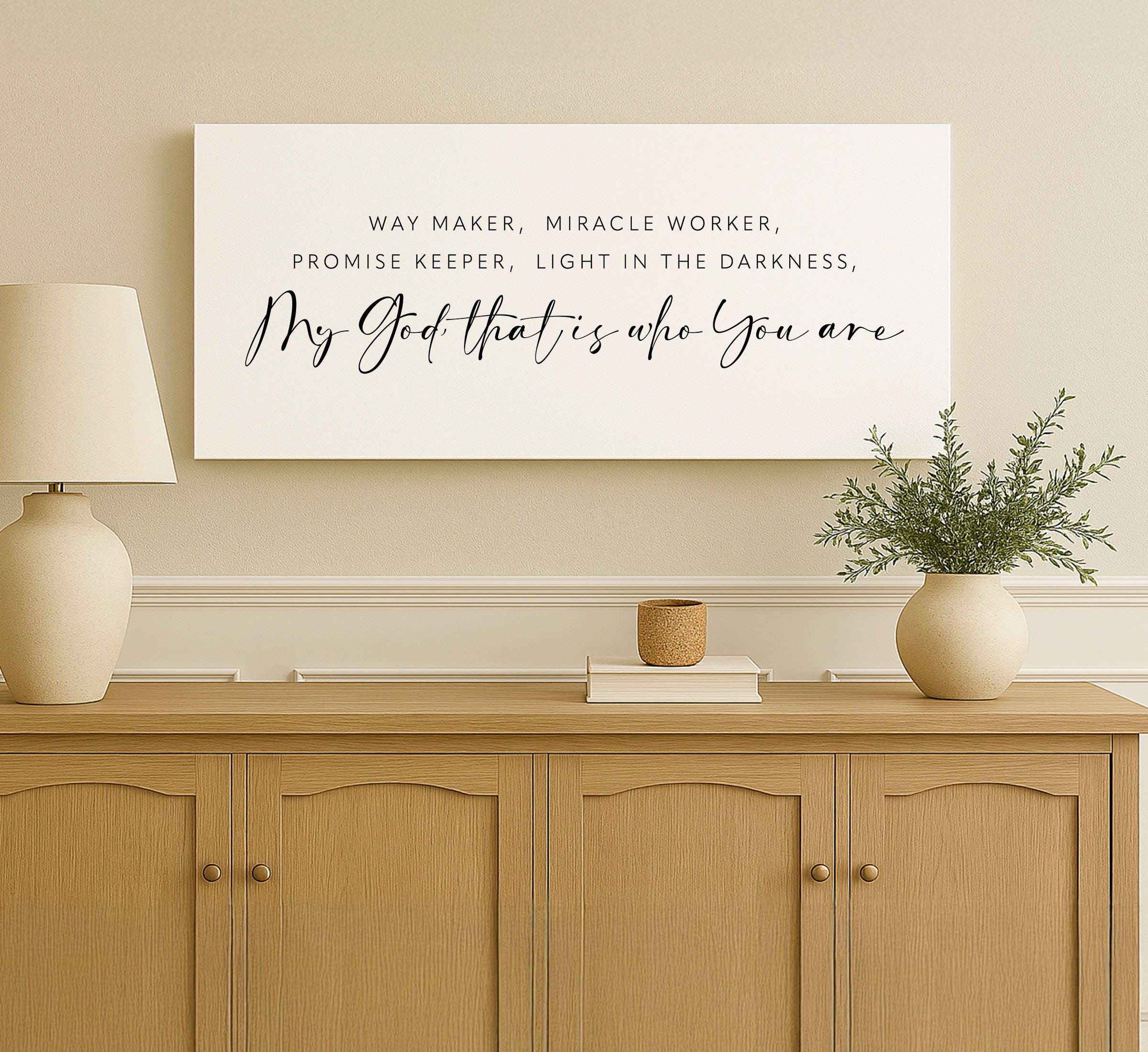 Way Maker Signs Way Maker Sign: Christian Home Decor, Inspirational Wall Art - Etsy Canada