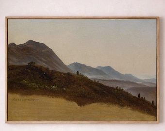 From Where My Help Comes From - Vintage Landscape Canvas Art – Timeless Scenic Wall Decor