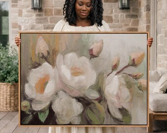 Floral Canvas Wall Art – Ecclesiastes 3:11 Scripture Inspired