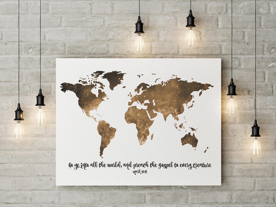 Go Ye Into All The World And Preach the Gospel Canvas or Fine | Etsy