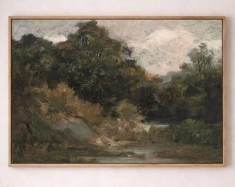 Donde el Señor se acerca - Lienzo con paisaje vintage - Decoración de pared con paisajes atemporales