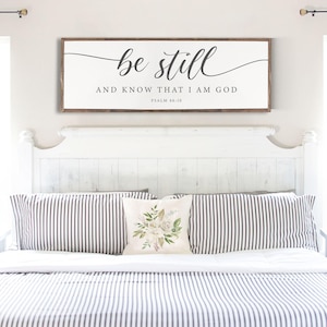 Be Still and Know That I Am God Wood Sign, , Rustic Wood Sign Psalm 46:10