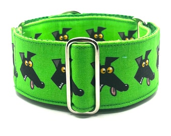 Skipworth Martingale-halsband, 1,5 of 2 inch breed, ook bijpassende Martingale-halsband en halsbandsets - Derps Green