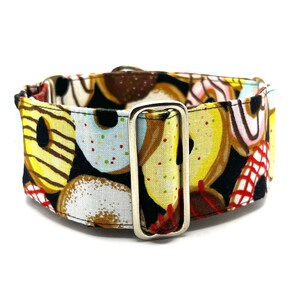 Martingale No-Slip Collar, 1.5” or 2” Wide, Sighthound Dog Collar, Greyhound, Whippet Collar - Doughnut Delights