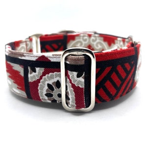 Martingale antisliphalsband, 1,5 of 2 inch breed, windhondhalsband, windhond, Whippet-halsband - Siena Daisy