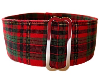 Martingale Dog Collar, Matching Collar & Lead Sets, Greyhound, Whippet, Sighthound Dog Collar - Tartan Too 2