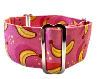 Martingale Dog Collar, Matching House Collar & Lead Sets, Greyhound, Whippet Collar - Cool Bananas