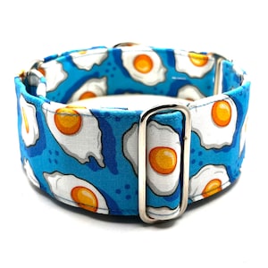 Martingale Collar or Matching House Collar & Lead Sets, Martingale Dog Collar - Fried Eggs