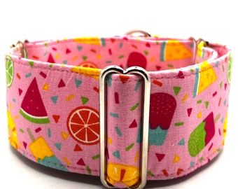 Martingale Collar or Matching House Collar & Lead Sets, Martingale Dog Collar - Tutti Frutti Gelati