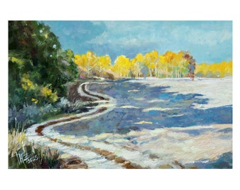 Field road painting, Ukrainian landscape, Original landscape oil painting, Oil on hardboard, Bright painting, Original oil art, Oil study