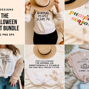 Halloween Bundle SVG, Pumpkin Season SVG, Graphic Shirt png, Cut File for Cricut