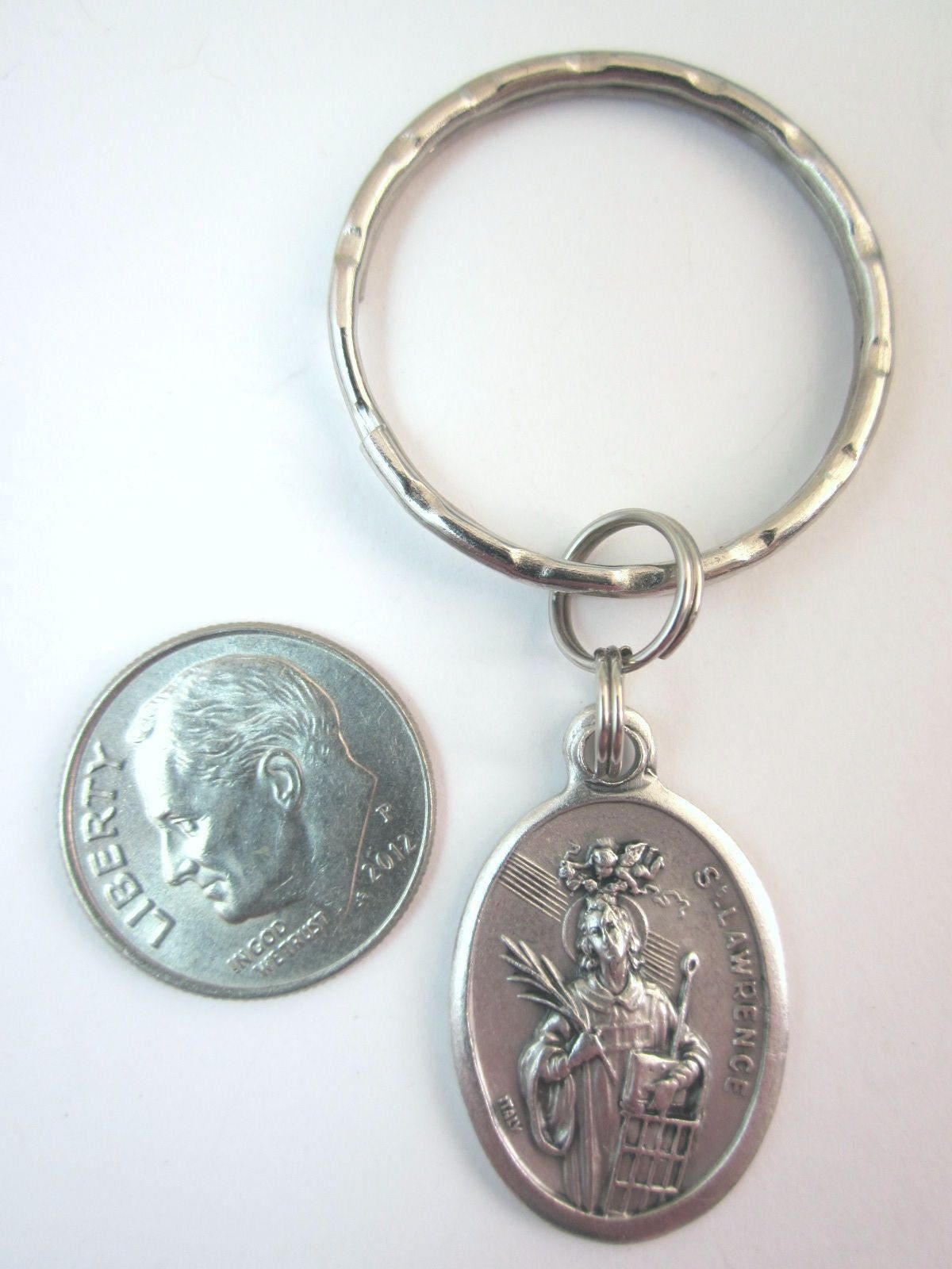 St Lawrence Medal Italy Key Ring Gift Box & Prayer Card - Etsy