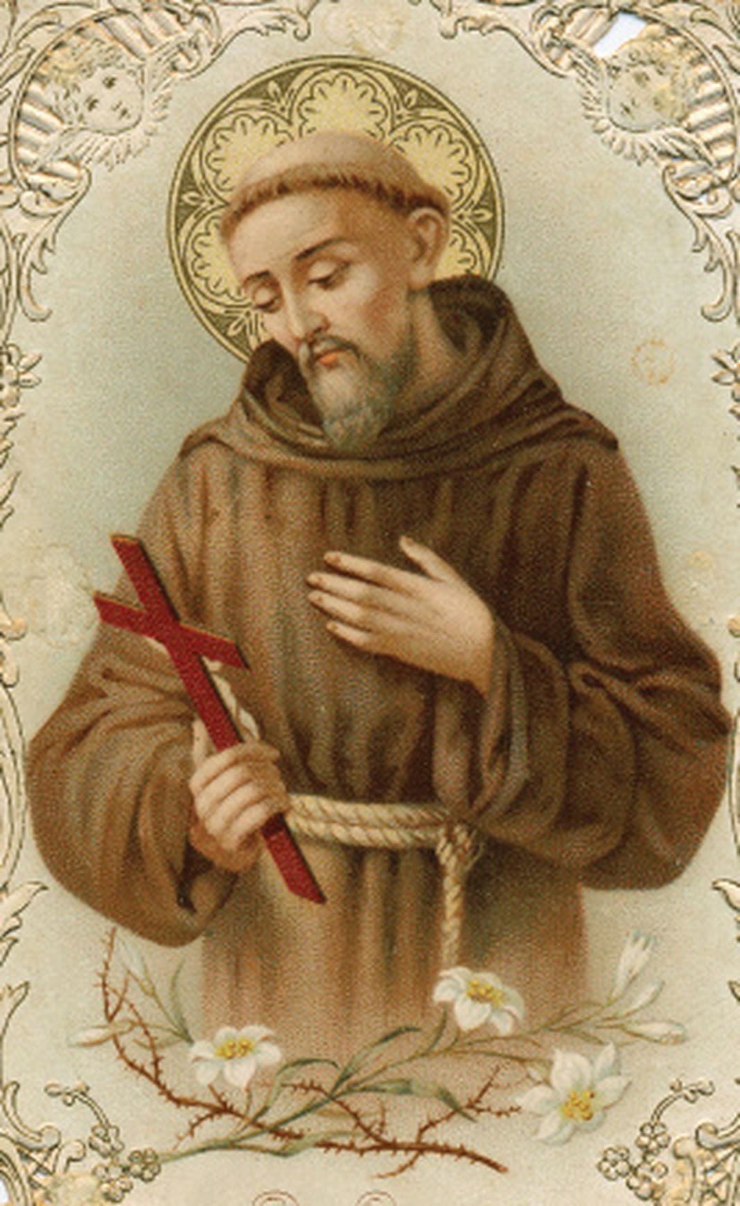 St Francis of Assisi Pray for Us Medal Italy Pendant Necklace Ladies 20 ...