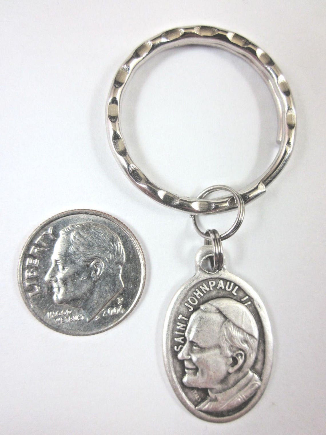 St John Paul II Medal Italy Key Ring Gift Box & Prayer Card - Etsy