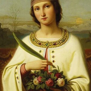 St Dorothy Medal Italy Key Ring Gift Box & Prayer Card - Etsy