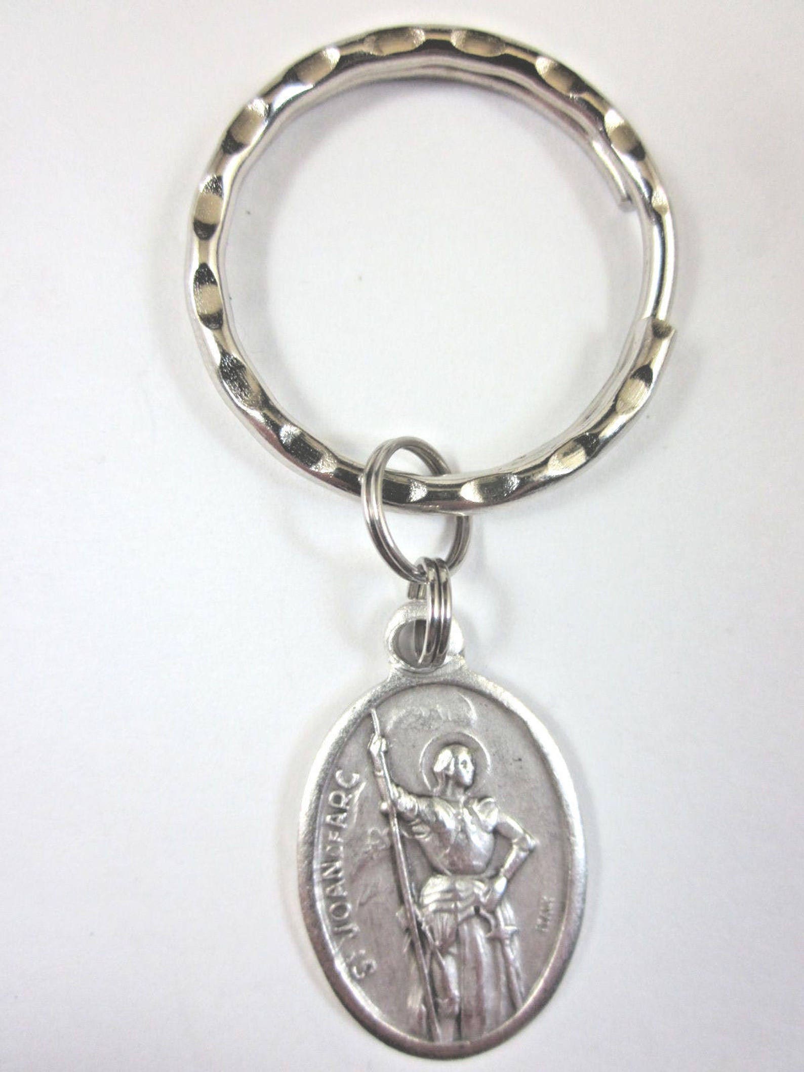 St Joan of Arc Medal Italy Key Ring Gift Box & Prayer Card | Etsy