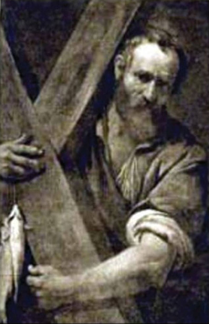 St Andrew the Apostle Medal Italy Key Ring W/ Gift Box & Prayer Card - Etsy