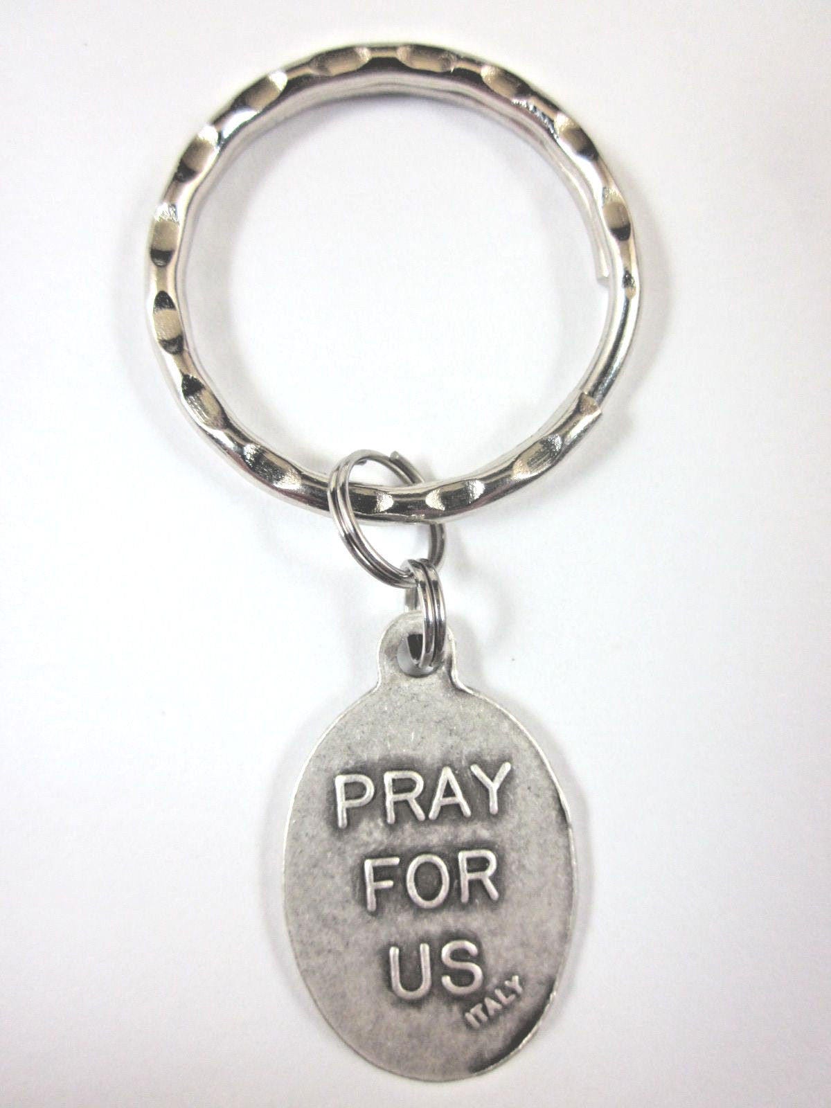 St Mark Medal Italy Key Ring Gift Box & Prayer Card - Etsy