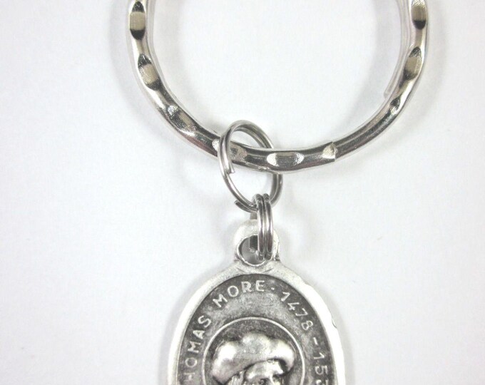 St Thomas More Medal Italy Key Ring Gift Box & Prayer Card - Etsy